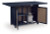 Ashley Mabry Shores Navy Blue Driftwood Outdoor Bar Table with Fire Pit