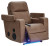 Ashley Flinlock Caramel Power Glider Recliner with Audio System
