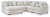 Ashley Snodoodle Arctic 5-Piece Sectional with Chaise