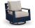 Ashley Mabry Shores Navy Blue Driftwood Outdoor Sofa with 2 Swivel Glider Chairs