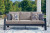 Ashley Mabry Shores Navy Blue Driftwood Outdoor Sofa and Loveseat with Coffee Table
