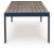 Mabry Shores Navy Blue Driftwood Outdoor Dining Table and 4 Chairs