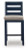 Ashley Mabry Shores Navy Blue Outdoor Counter Height Bar Stool (Set of 2)