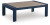 Ashley Mabry Shores Navy Blue Driftwood Outdoor Coffee Table