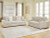 Ashley Evanley Linen Sofa and Loveseat