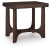 Ashley Korestone Dark Brown End Table