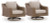 Ashley Revare Beach Beige 2 Outdoor Swivel Lounge Chairs