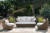 Ashley Cardiff Beach Beige Outdoor Loveseat/2 Swivel Chairs (Set of 3)
