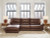 Ashley Silverbrooke Caramel 3-Piece Reclining Sofa Chaise U62606/46/62/79