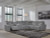 Ashley Modmax II Stone 6-Piece Power Reclining Sectional with Console