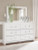 Ashley Raechalla White Dresser and Mirror