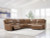 Ashley Silverbrooke Caramel 6-Piece Power Reclining Sectional with Chaise