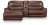 Ashley Silverbrooke Caramel 3-Piece Power Reclining Sectional with Chaise