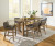 Ashley Cabalynn Light Brown Counter Height Dining Table and 6 Barstools D974/13/224(4)/324(2)