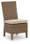 Ashley Revare Beach Beige Outdoor Dining Table and 4 Chairs and Bench