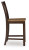 Ashley Anixburg Light Brown Dark Brown Counter Height Barstool (Set of 2)