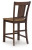Ashley Anixburg Light Brown Dark Brown Counter Height Barstool (Set of 2)