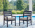 Ashley Mabry Shores Navy Blue Driftwood Outdoor Dining Table and 6 Chairs