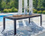 Ashley Mabry Shores Navy Blue Driftwood Outdoor Dining Table and 6 Chairs P587/625/602A(3)