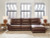 Ashley Silverbrooke Canyon 3-Piece Reclining Sofa Chaise