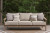 Ashley Francis Beach Natural Gray Outdoor Sofa with 2 Lounge Chairs