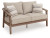 Ashley Francis Beach Natural Gray Outdoor Sofa and Loveseat