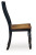 Ashley Loganeer Black Brown Dining Chair (Set of 2)