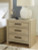Ashley Calmoro Gray Queen Bookcase Bed with Mirrored Dresser and Nightstand