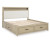 Ashley Calmoro Gray Queen Bookcase Bed with Mirrored Dresser