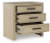 Ashley Calmoro Gray King Bookcase Bed with Mirrored Dresser, Chest and 2 Nightstands