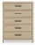 Ashley Calmoro Gray King Bookcase Bed with Mirrored Dresser, Chest and 2 Nightstands