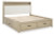 Ashley Calmoro Gray King Bookcase Bed with Dresser and Nightstand