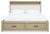 Ashley Calmoro Gray California King Bookcase Bed with Mirrored Dresser and 2 Nightstands