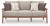 Ashley Cliffs Beach Driftwood Outdoor Sofa with 2 Lounge Chairs