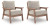 Ashley Cliffs Beach Driftwood Outdoor Sofa and 2 Chairs with Coffee Table
