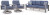 Ashley Dillon Beach Blue Gray Outdoor Sofa with 2 Lounge Chairs P418/838/820(2)