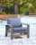 Ashley Dillon Beach Blue Gray Outdoor Sofa with 2 Lounge Chairs P418/838/820(2)