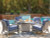 Ashley Dillon Beach Gray Outdoor Fire Pit Table and 4 Chairs