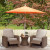 Ashley Revare Beach Beige 2 Outdoor Recliners and End Table
