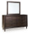 Benchcraft Dantenton Merlot Dresser and Mirror