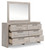 Ashley Jonnifer White Dresser and Mirror