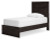 Ashley Belachime Charcoal Twin Panel Bed with Dresser