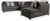 Ashley Reidshire Steel 3-Piece Sectional with Ottoman