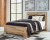Ashley Hyanna Tan Brown Queen Panel Bed, Dresser, Mirror, Chest and 2 Nightstands