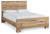 Ashley Hyanna Tan Brown King Panel Bed, Dresser, Mirror, Chest and 2 Nightstands