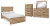 Ashley Hyanna Tan Brown Full Panel Storage Bed, Dresser, Mirror and Chest B100/12/B1050/84S/87/89/31/36/46
