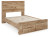 Ashley Hyanna Tan Brown Full Panel Storage Bed, Dresser, Mirror and 2 Nightstands