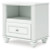 Ashley Maylilly White Full Upholstered Panel Storage Bed, Dresser and Nightstand