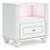 Ashley Maylilly White Full Upholstered Panel Storage Bed, Dresser and Nightstand