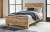 Ashley Hyanna Tan Brown Full Panel Bed, Dresser, Mirror, Chest and 2 Nightstands